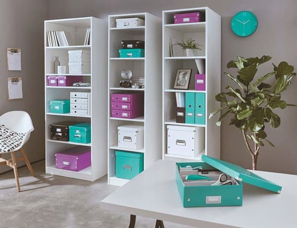 Leitz Drawer Organizer - 60494036 - Wow Click - Butik 60490036 Arkivblock med 4 lådor A4 Blå