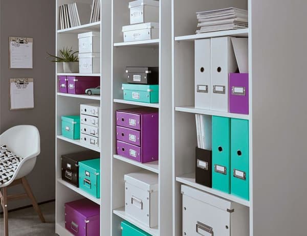 Leitz Drawer Organizer - 60494036 - Wow Click - Butik 60490036 Arkivblock med 4 lådor A4 Blå