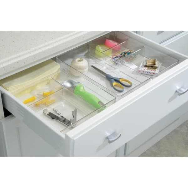 Organizer för transparent låda - Interdesign - Multifunktionsförvaring - Förvaringsfack
