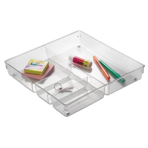 Organizer för transparent låda - Interdesign - Multifunktionsförvaring - Förvaringsfack