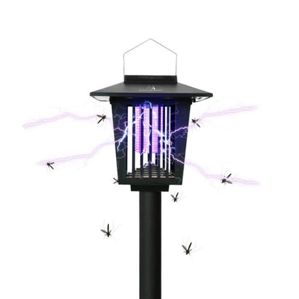 Maclean Solar LED UV insekticidlampa - Myggfälla - 2W - Svart