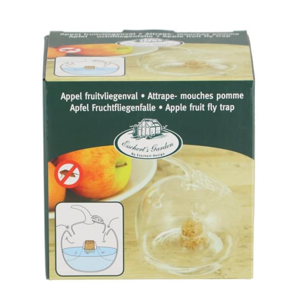 Essschert Design Frugtfluefælde Æble 9,4x9,5 cm Gennemsigtig