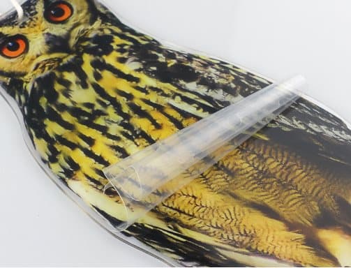 Ugleformet blendende laserfuglemiddel for hage og gårdsplass Flerfarget 84 x 12.5 cm