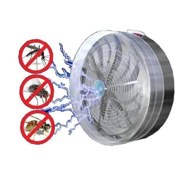 CM19763-1st Insektsdödare Portable Solar Powered Buzz UV-lampa Bug Mygga Natt De flesta flygande skadedjur