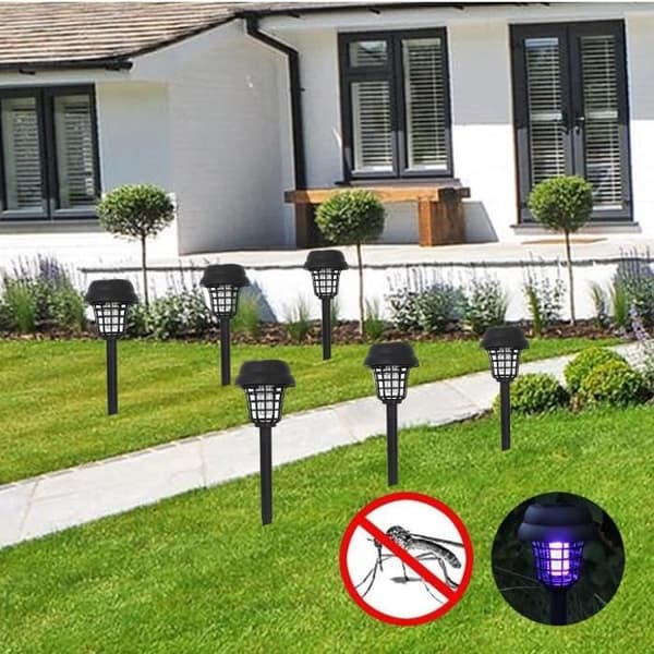 2-4-6 st Solar Garden Lawn Lights Mosquito Killer Light Bug Killer Lamp [E4D738A]