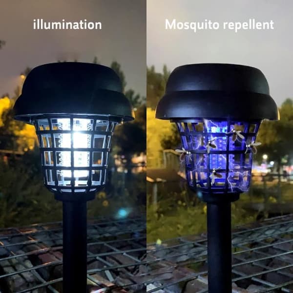 Anti-insektslampa - Solcellslampa - 2 st - Repellent - Anti-regn - Insektsfälla