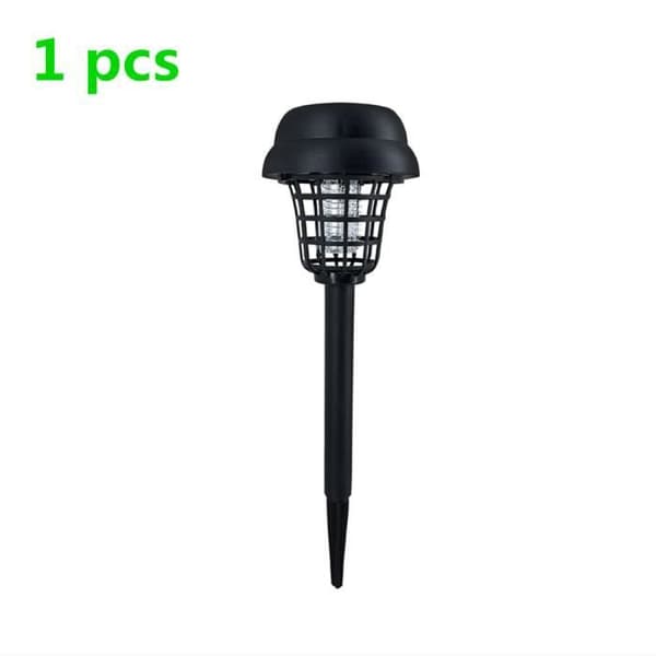 Anti-insektslampa - Killerlampa - Solenergi - LED-belysning - Insektsmedel - Svart