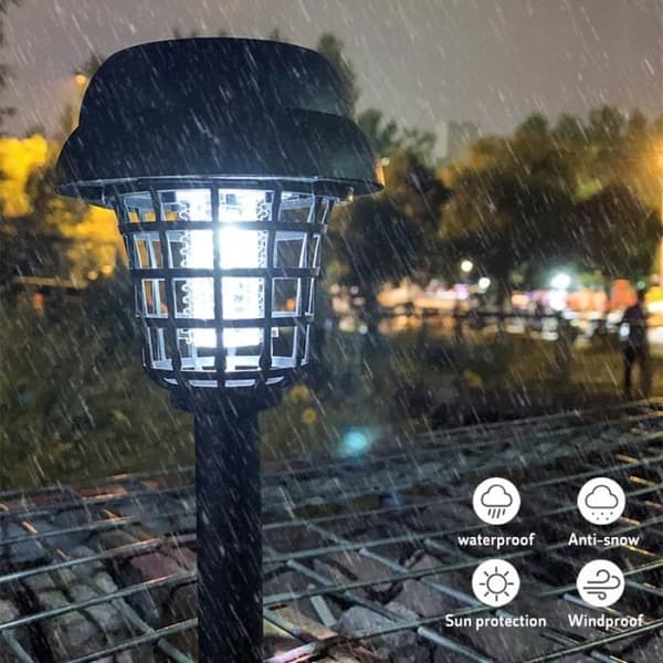 Insektsbekämpande Lampa - Solarlampa - Vattentät - Avvisande - Dödar Flugor - Insektfälla