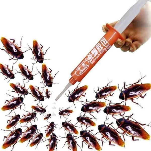 Kackerlacka &amp; Kackerlacka Killer Gel-10G, Kackerlacka &amp; Kackerlacka Killer Insecticid Gel, 10G spruta för kök Toalett Kennel MKK16