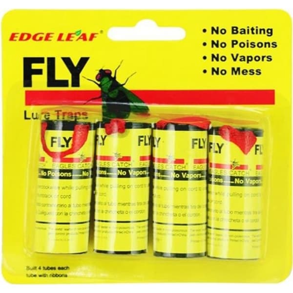 4 remsor av klibbigt papper Catch Trap Fly Killer självhäftande rullar