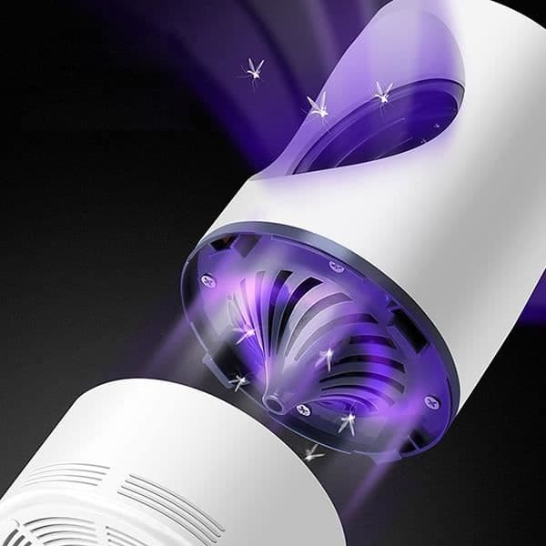 Mosquito Killer - USB Mosquito Repellent Lamp - Non-Toxic Killer Mosquito Insect Repellent Lamp - 5W för hemmakontor LED - Vit