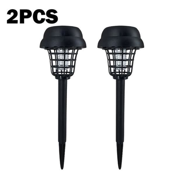 INSECT LAMP, 2st--Solar Mosquito Killer Lamp,1-2-4-6-8sts,Elektriskt UV LED-ljus, Vattentät, För trädgård, Gräsmatta,