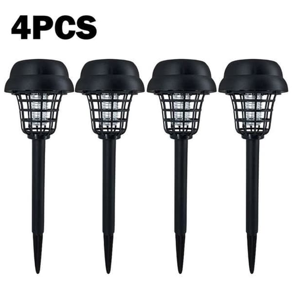 INSECT LAMP,4st--Solar Mosquito Killer Lamp,1-2-4-6-8sts,Elektriskt LED UV-ljus, Vattentät, För trädgård, Gräsmatta,