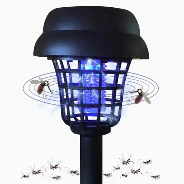 INSEKTLAMPA, 6 st--Solar Mosquito Killer Lamp, 1-2-4-6-8 st, Elektriskt UV LED-ljus, Vattentät, För trädgård, Gräsmatta,