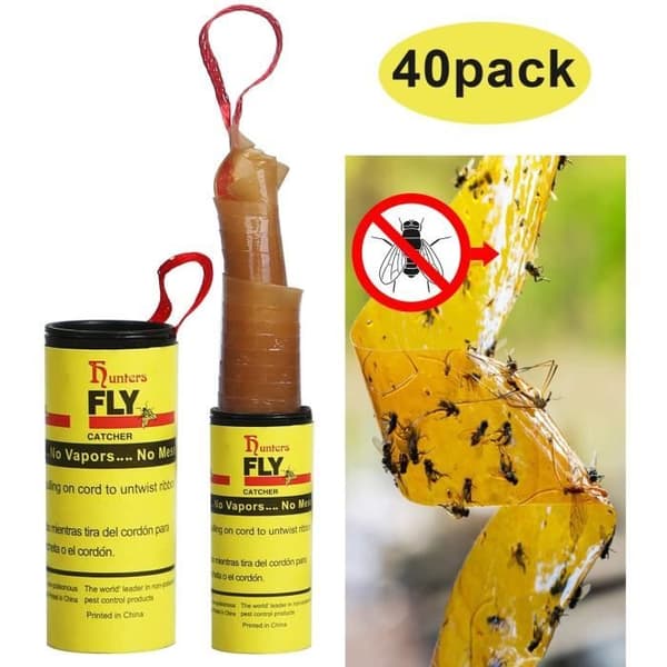 Flugfälla Paper Flugdödare inifrån och ut Använd flugor, myggor och andra flygande insekter(40 [383]