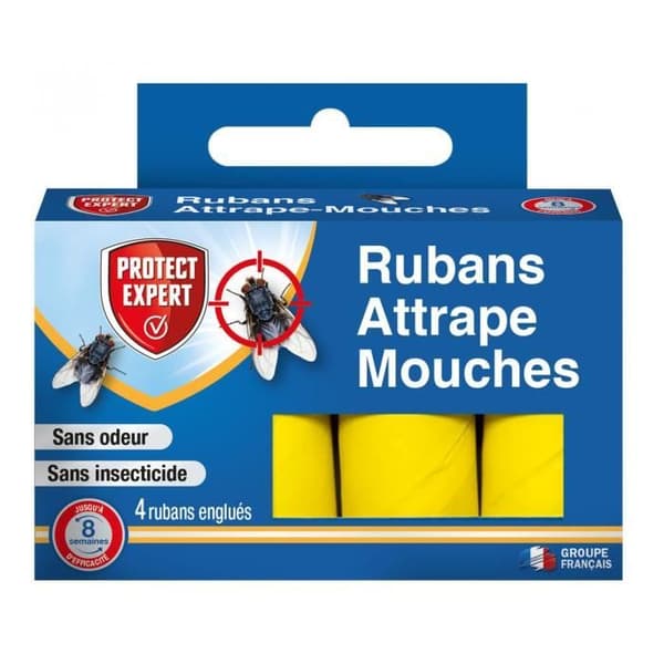 PROTECT EXPERT RUBMOU4 X4 flugfångarband som passar alla bostadsområden Traditionell fälla