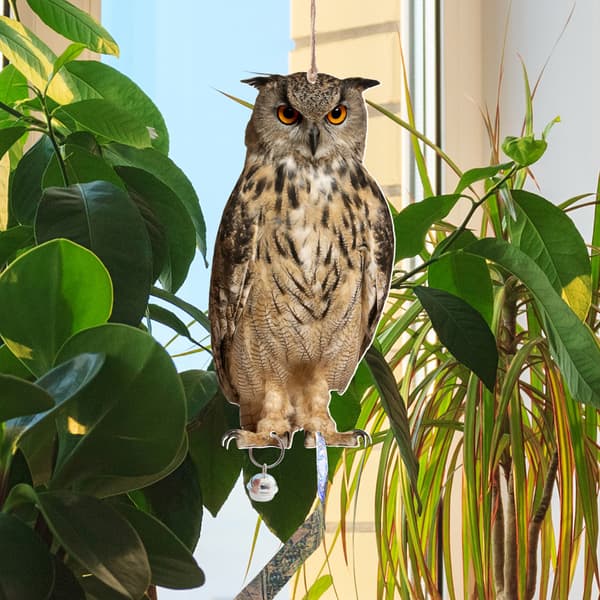 Owl Bird Repellent Bell hänge