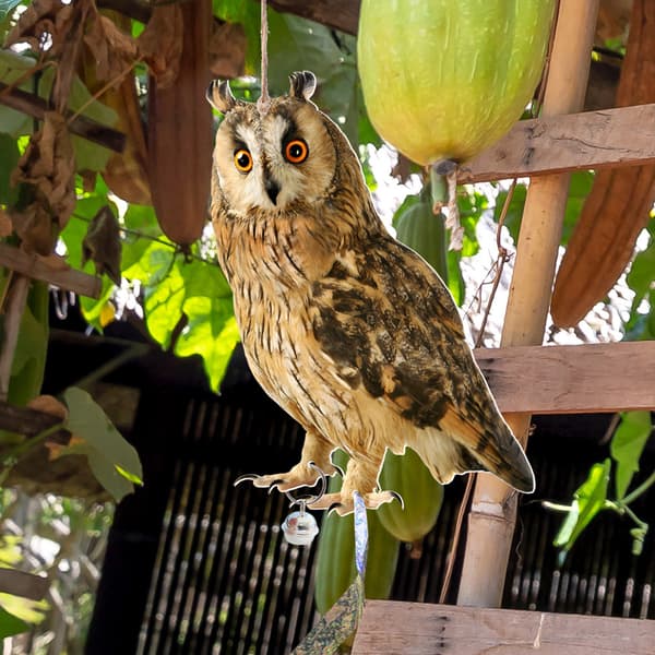 INF Owl Bird Repellent Bell hänge