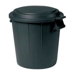 EDA Byggkorg med lock - 50l - Svart