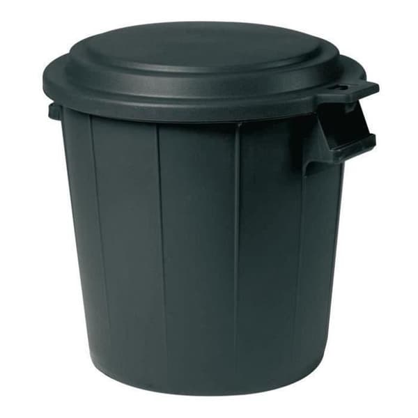 EDA Byggkorg med lock - 50l - Svart