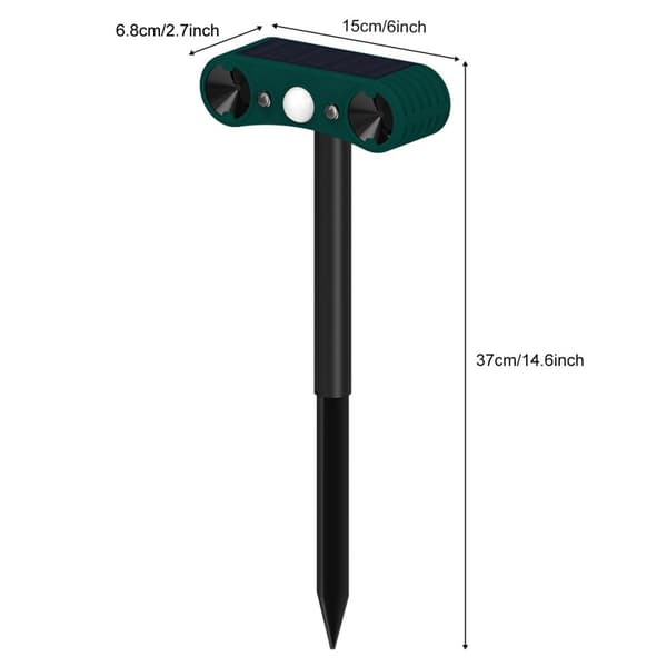 INF Solar Outdoor Motion Sensor Alarm - Ultrasonisk Solar Infrarød Induksjonsalarm