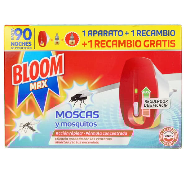 BLOOM MAX FLIES MOSQUITOES electric apt. + 2 recharges