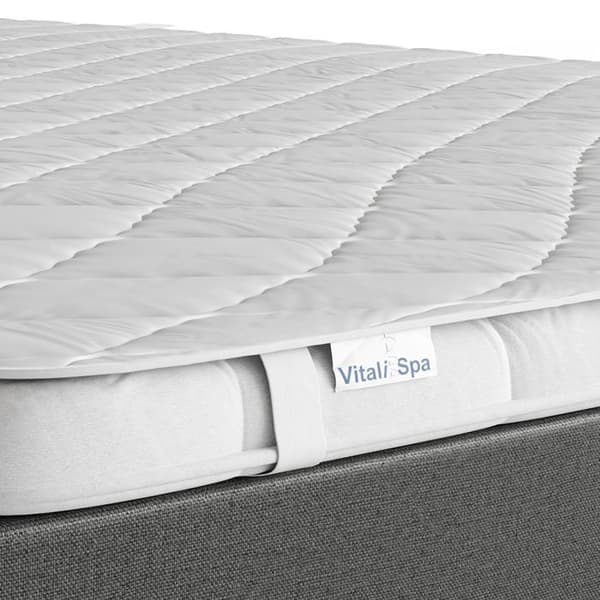 VitaliSpa Madrassöverdrag resårmadrass 180x200 cm Vit