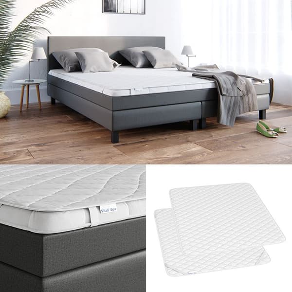 VitaliSpa Madrassöverdrag resårmadrass 180x200 cm Vit
