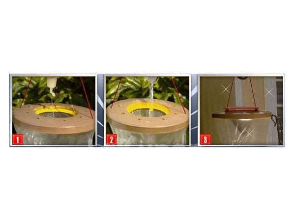 Insektsfälla lockar myggor flugor getingar insekter