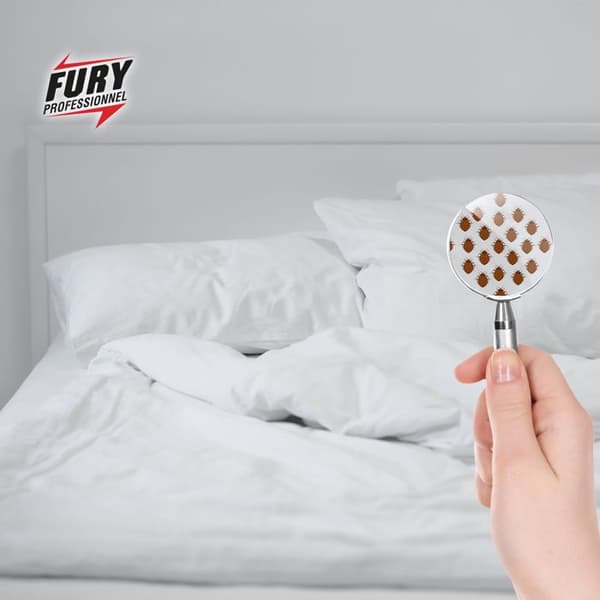 FURY - Vägglöss &amp; dammkvalster - Förebyggande och botande - Återvinningsbar - Luktfri - 34gr - Tillverkad i Frankrike