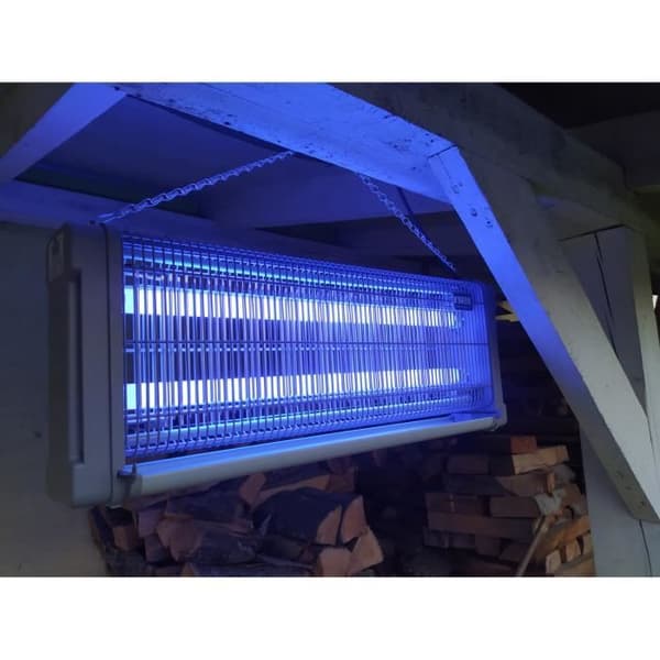 Insektsdödande lampa - NOVEEN - IKN40 - 40W - Grå - Attraktion av insekter genom ljus