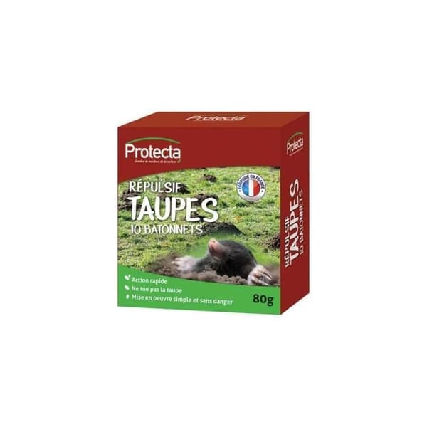 Taupes 10 avskräckande pinnar 80g