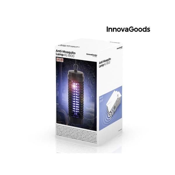 InnovaGoods KL-1800 Myggmedelslampa 6W Svart