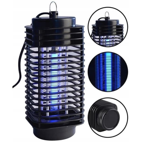 Esperanza ELIMINATOR insekticidlampa - Svart - UV-A - 3 W - Höjd 26 cm