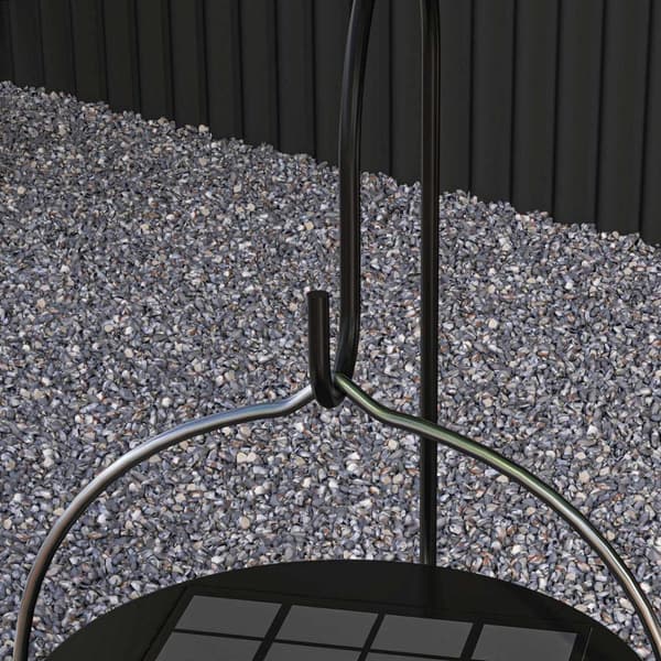 Rootz -roikkuva hyönteisten hylkivä lamppu - puutarhakäyttö - Bug Zapper - Solar & USB -C -laki - 50 m²: n peitto - Ø17.5 x 25,8h cm - musta