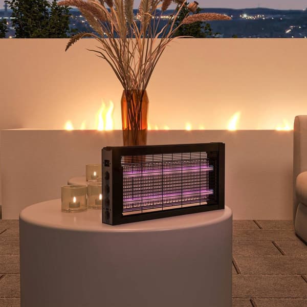 Rootz Insect Killer LED LAMP - Mosquito & Fly Catcher - Bug Zapper - 60㎡ Dækning - 49L x 6W x 25H cm - Kemisk -fri løsning