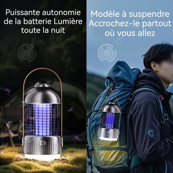 INN Myggmedel 4 i 1 4000mAh mygglampa för utomhuscamping 4 driftsläge hög ljusstyrka ficklampa