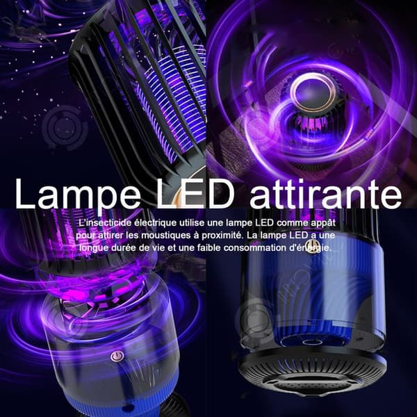INN Mosquito Killer Lamp 12x12x20cm LED USB Inhale Electric Insect Killer Mosquito Killer Lampa Inomhus myggmedelslampa