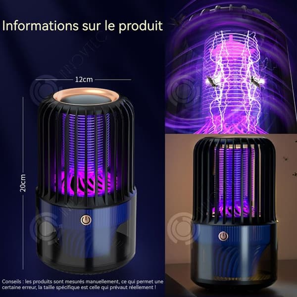 INN Mosquito Killer Lamp 12x12x20cm LED USB Inhale Electric Insect Killer Mosquito Killer Lampa Inomhus myggmedelslampa