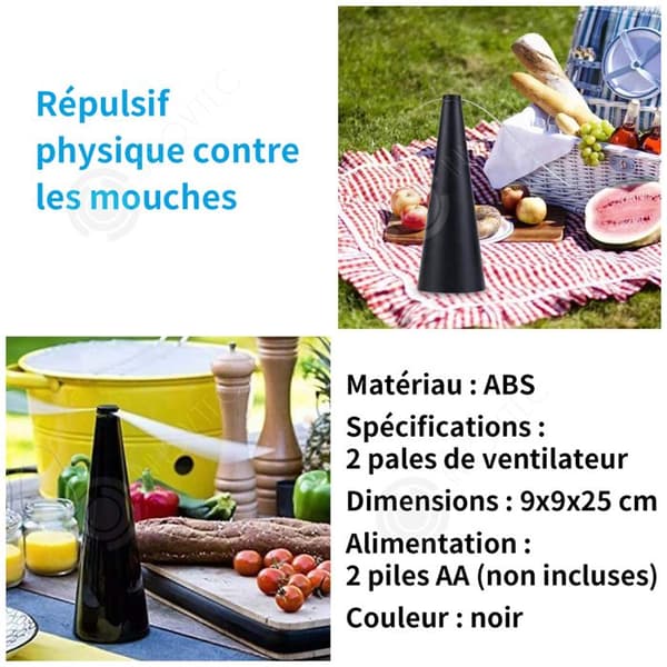 INN flugavvisande fläkt 3 st bladavvisande medel med mjuka blad för att hålla flugor borta flugavvisande medel för grillfest