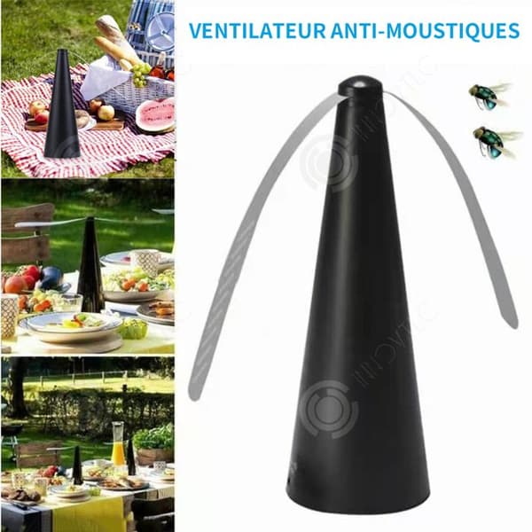 INN flugavvisande fläkt 3 st bladavvisande medel med mjuka blad för att hålla flugor borta flugavvisande medel för grillfest