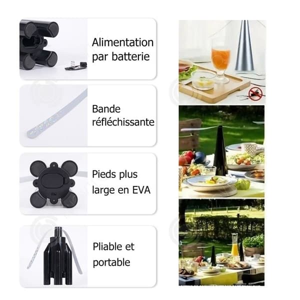 INN Anti flugfläkt 7,3 x 26,5 cm bladavvisande med flexibla blad för att hålla flugor borta flugavvisande för