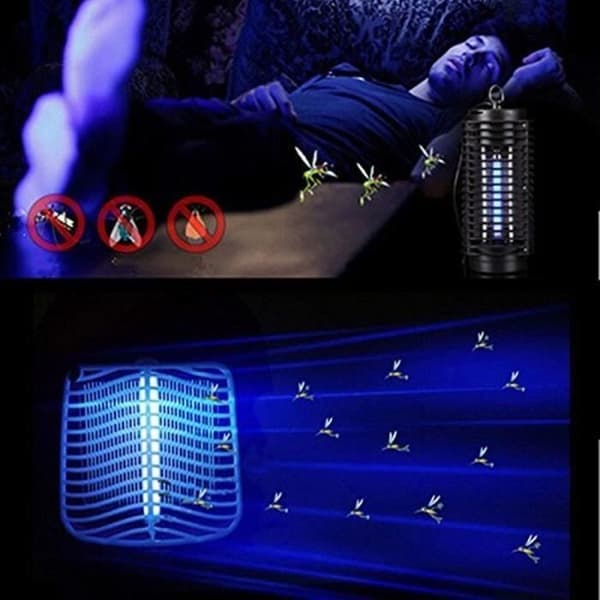 TD 2ST Elektrisk myggdödarfälla Myggdödare LED UV-lampa Giftfritt skydd Insektsavvisande flugor Säker