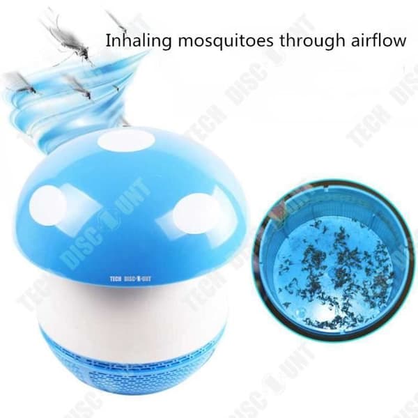 TD® Mosquito Killer Lampa Uppladdningsbar inomhus reseavstötande Nattljus Sovrumssvamp Form Baby Killer Giftfri insekt