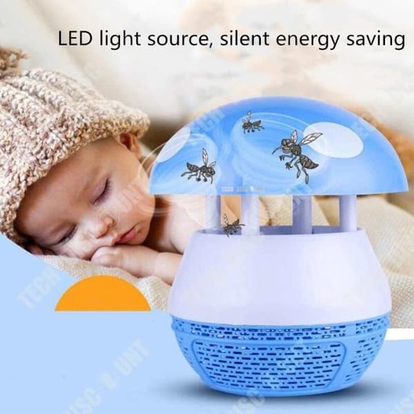 TD® Mosquito Killer Lampa Uppladdningsbar inomhus reseavstötande Nattljus Sovrumssvamp Form Baby Killer Giftfri insekt