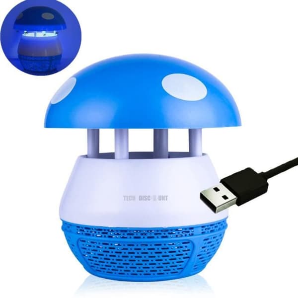TD® Mosquito Killer Lampa Uppladdningsbar inomhus reseavstötande Nattljus Sovrumssvamp Form Baby Killer Giftfri insekt