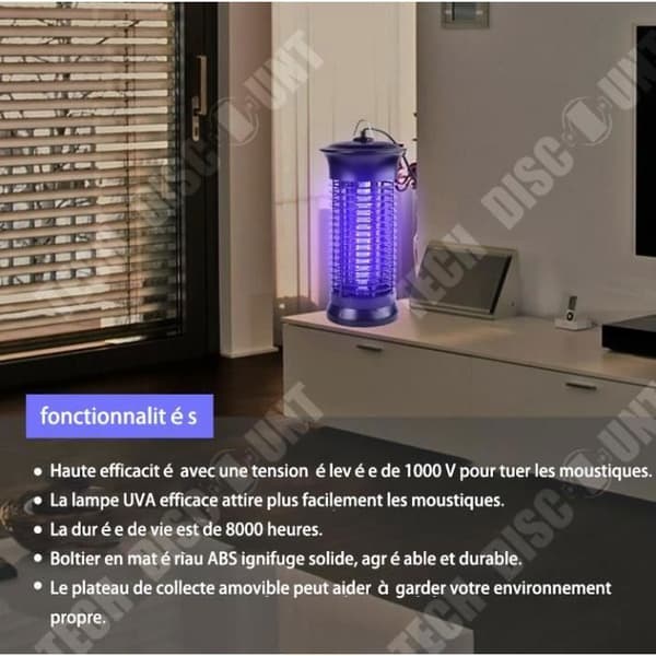 TD® Electric Shock Photocatalyst Mosquito Killer / Hemmyggdödare / Elektronisk myggdödare