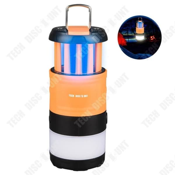 TD® utomhus myggdödare Vattentät LED elektrisk chock campinglampa Bärbar myggavvisande flugdödare lampa