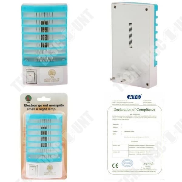 TD® Ultraviolett antimygglampa (220V elektrisk) Insektsdödande lampa för sovrum