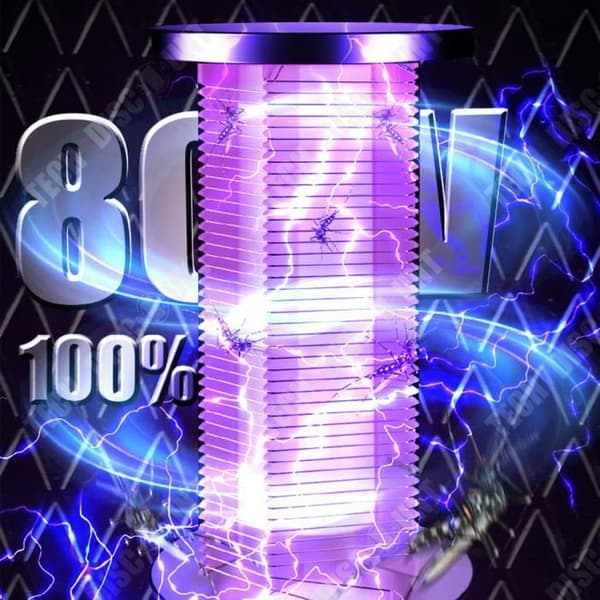 TD® Hushållsmyggdödande ljus Katalysator USB Myggfälla Lampa Elektrisk chock Typ Mosquito Trap Lamp